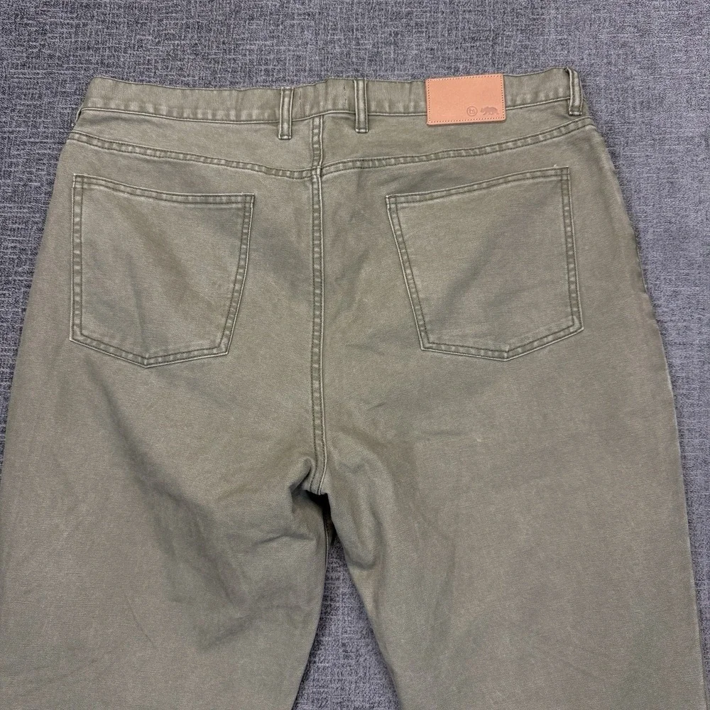 Taylor Stitch Democratic Foundation Pant Mens 38 Olive Organic Cotton Chino